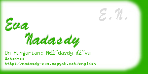 eva nadasdy business card